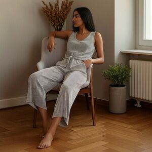 Romper Jumpsuit Small/Medium VGUC CAUTION TO THE WIND Striped Tie-Waist Casual